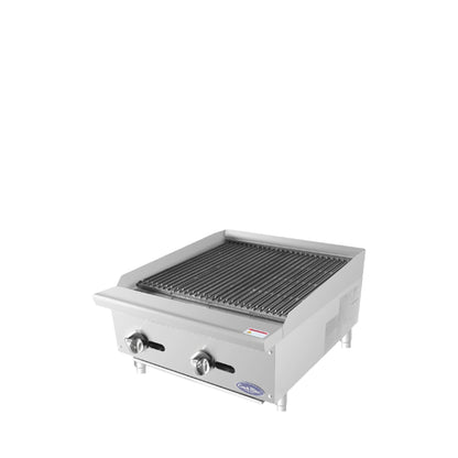 ATOSA COOKRITE 24'' CHAR ROCK BROILER W/ TOTAL 70,000 BTU