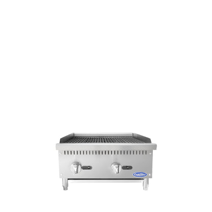 ATOSA COOKRITE 24'' CHAR ROCK BROILER W/ TOTAL 70,000 BTU