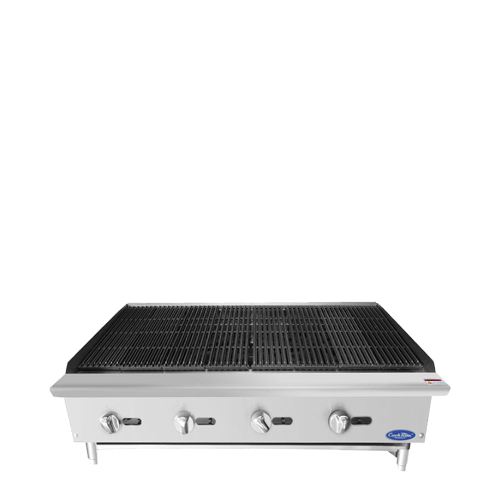 ATOSA COOKRITE 48'' CHAR ROCK BROILER W/ TOTAL 140,000 BTU