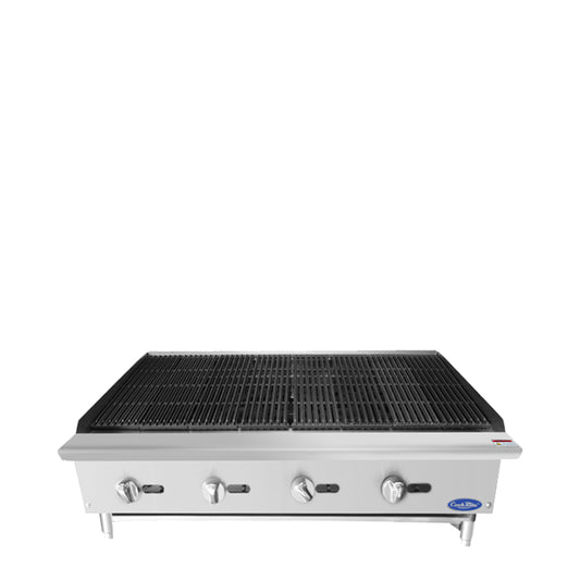 ATOSA COOKRITE 48'' CHAR ROCK BROILER W/ TOTAL 140,000 BTU