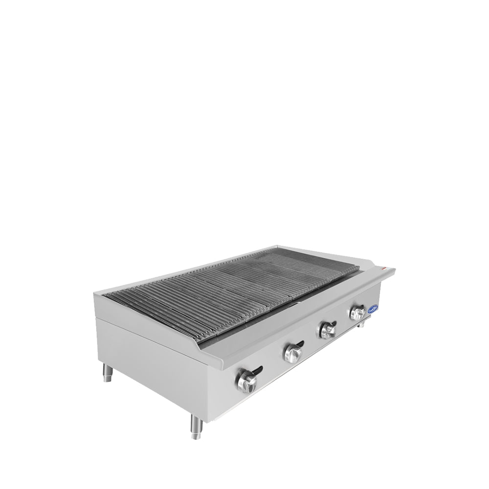 ATOSA COOKRITE 48'' CHAR ROCK BROILER W/ TOTAL 140,000 BTU