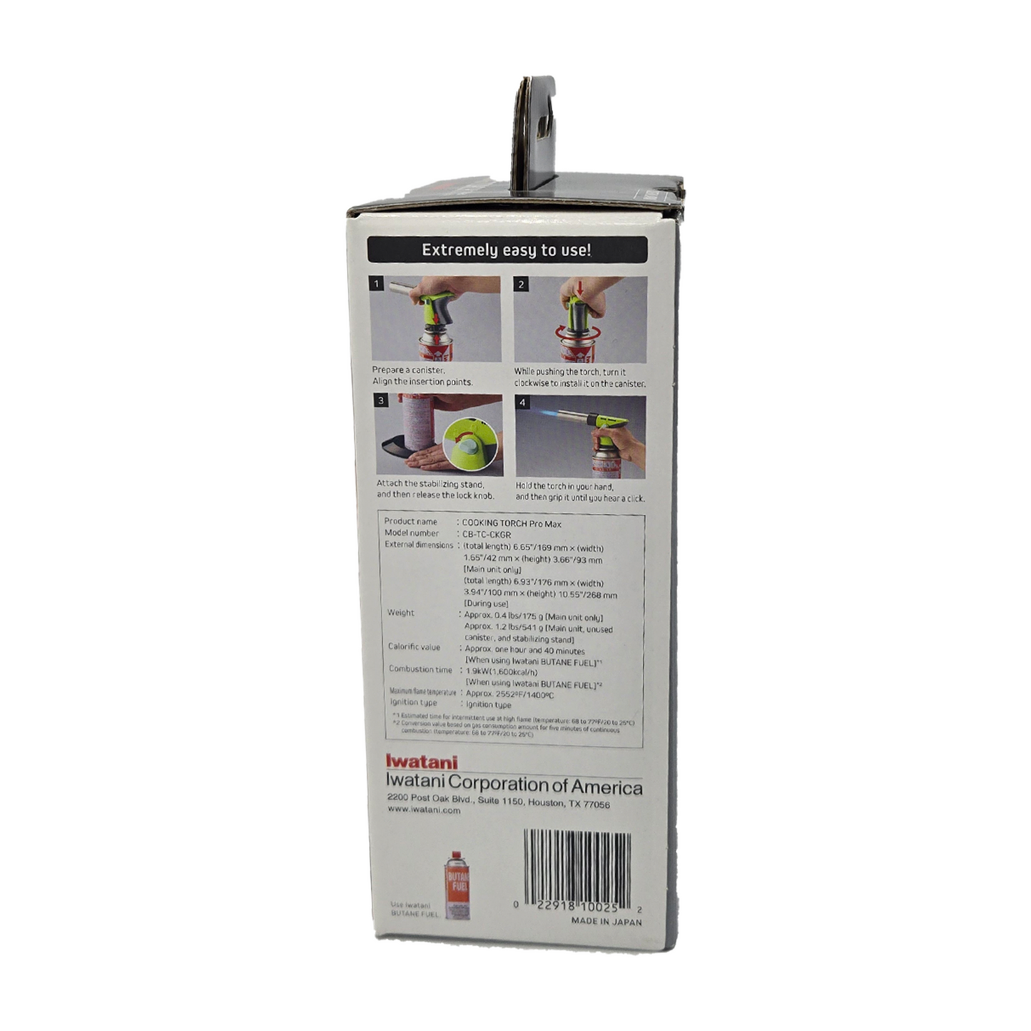 Iwatani Cassette Gas Cooking Torch Burner