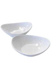 Melamine White Egg Shaped Bowl (6.5"/7.5")