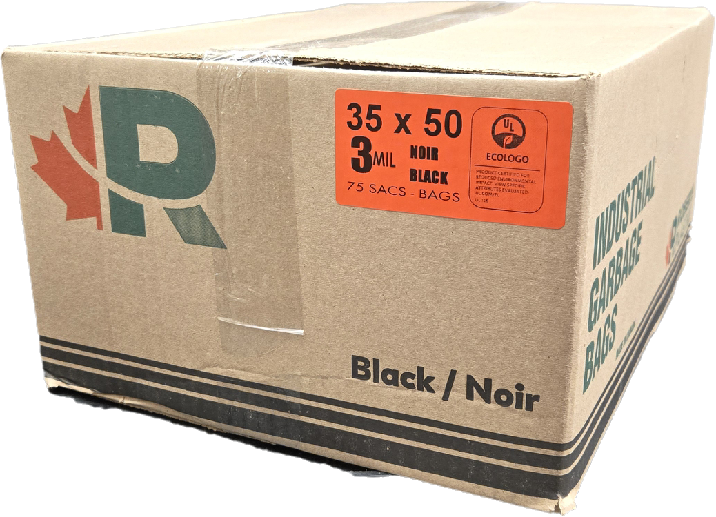 ECOLOGO Black Garbage bag