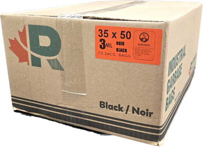 ECOLOGO Black Garbage bag