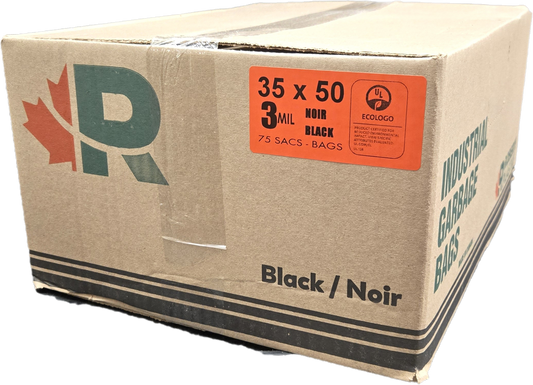 ECOLOGO Black Garbage bag