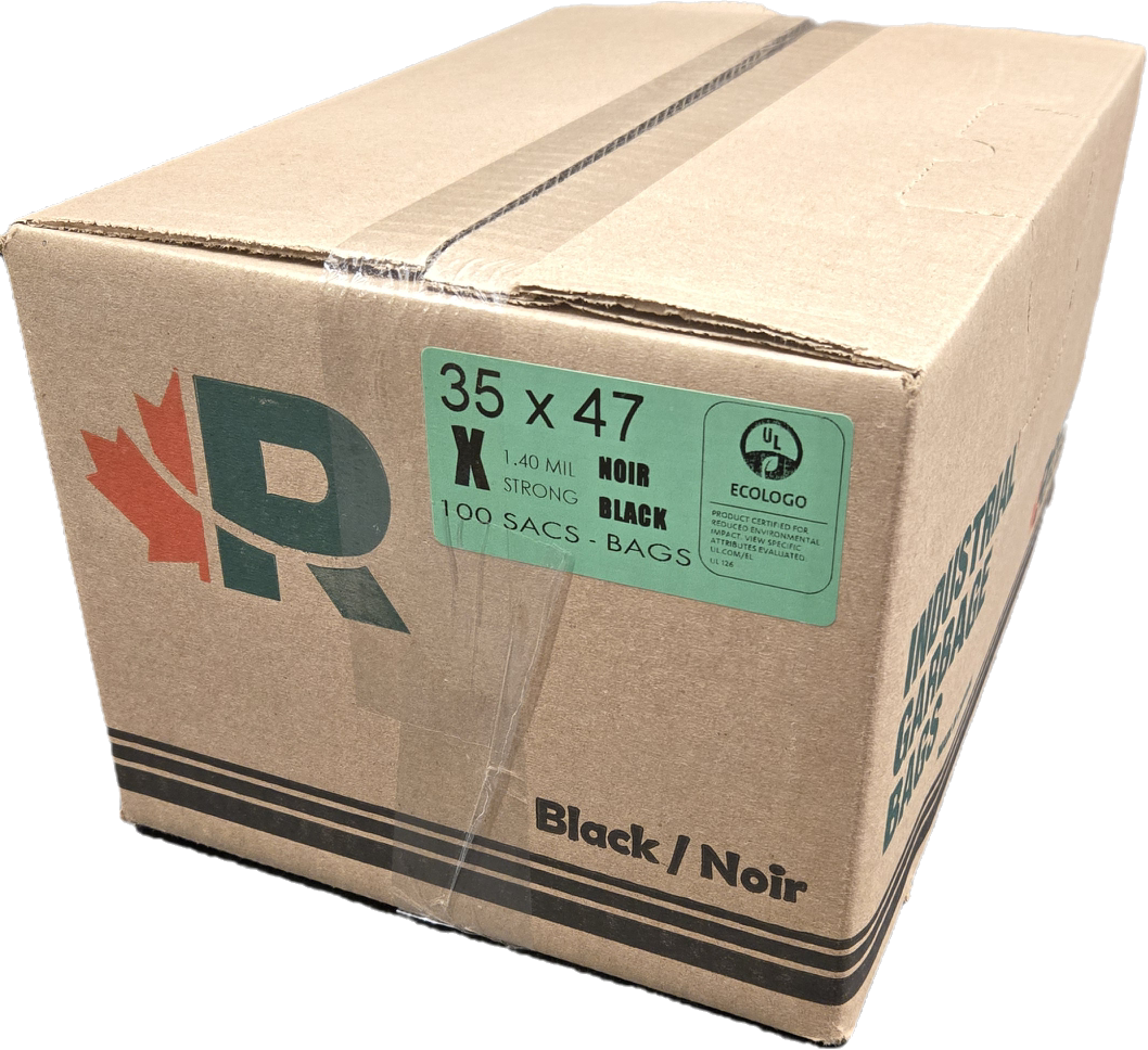 ECOLOGO Black Garbage bag