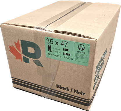ECOLOGO Black Garbage bag