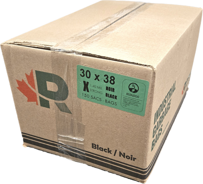 ECOLOGO Black Garbage bag