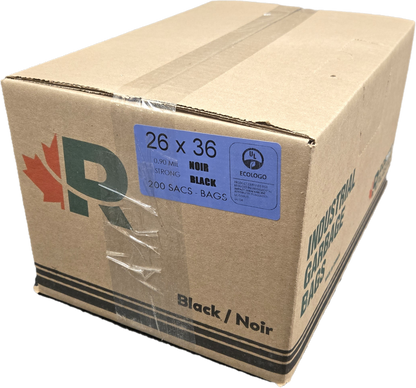 ECOLOGO Black Garbage bag