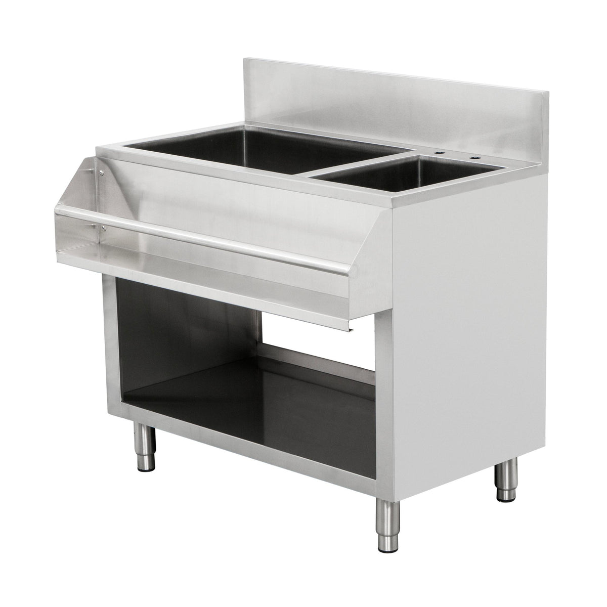 North Star S/S Cocktail Sink W/ Bar Rail(Right)
