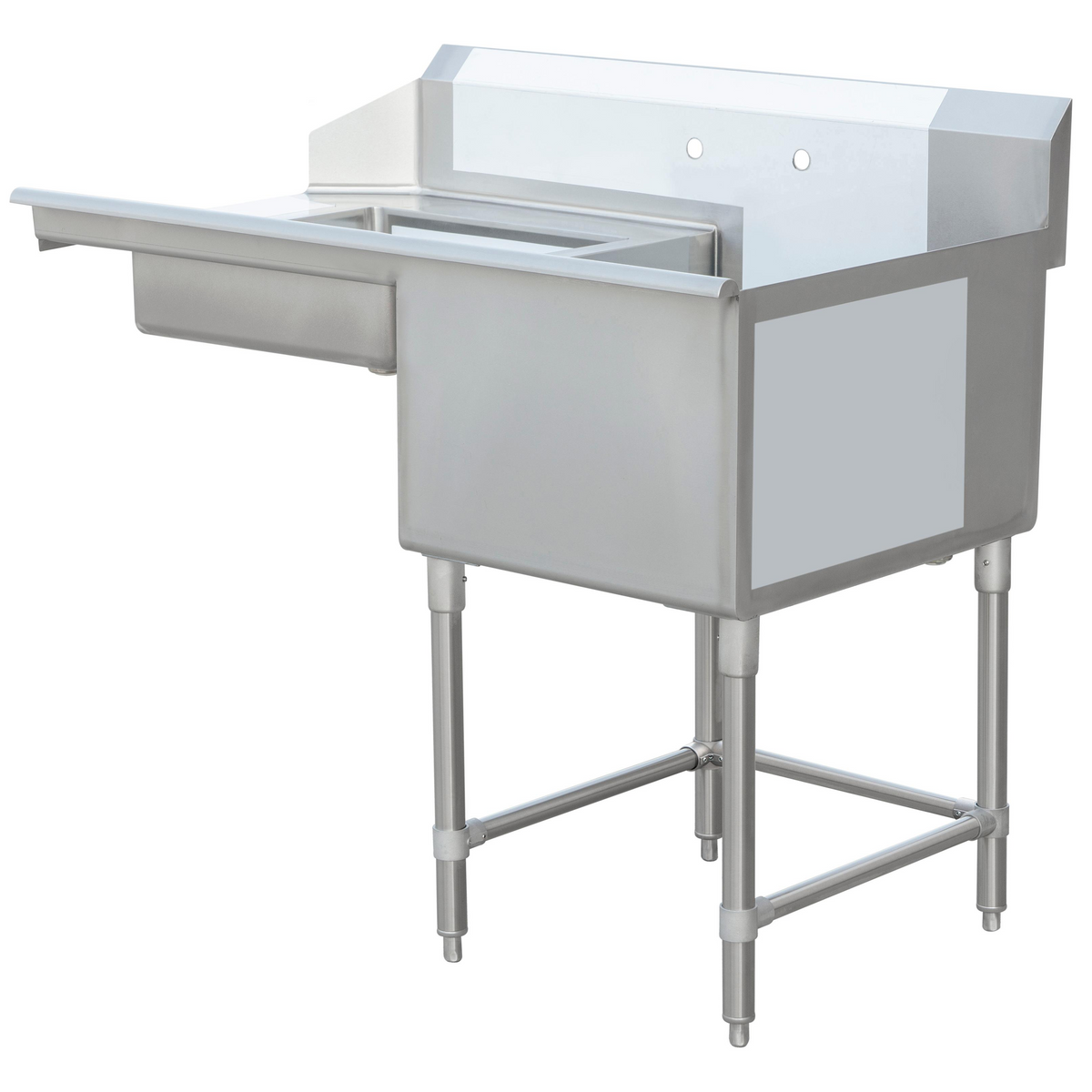 North Star S/S Left Soiled Dish Table W/ Sink