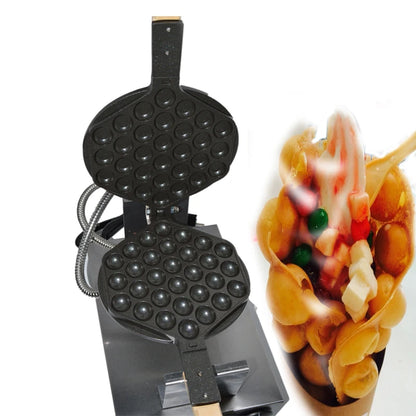 BUBBLE WAFFLE MAKER, MANUAL THERMOSTAT, IRON, 110V