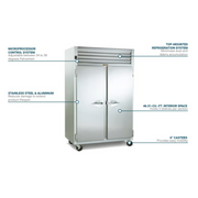 Traulsen 52'' 220V Reach-In Refrigerator(Doors:Left/Right)
