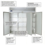 Réfrigérateur vertical Traulsen 76" (Portes:Gauche/Droite/Droite)