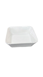 Melamine 3.9" White Square Sauce Bowl