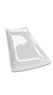 Melamine 12" White Rectangular Plate