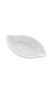 Melamine White Leaf Shape Plate