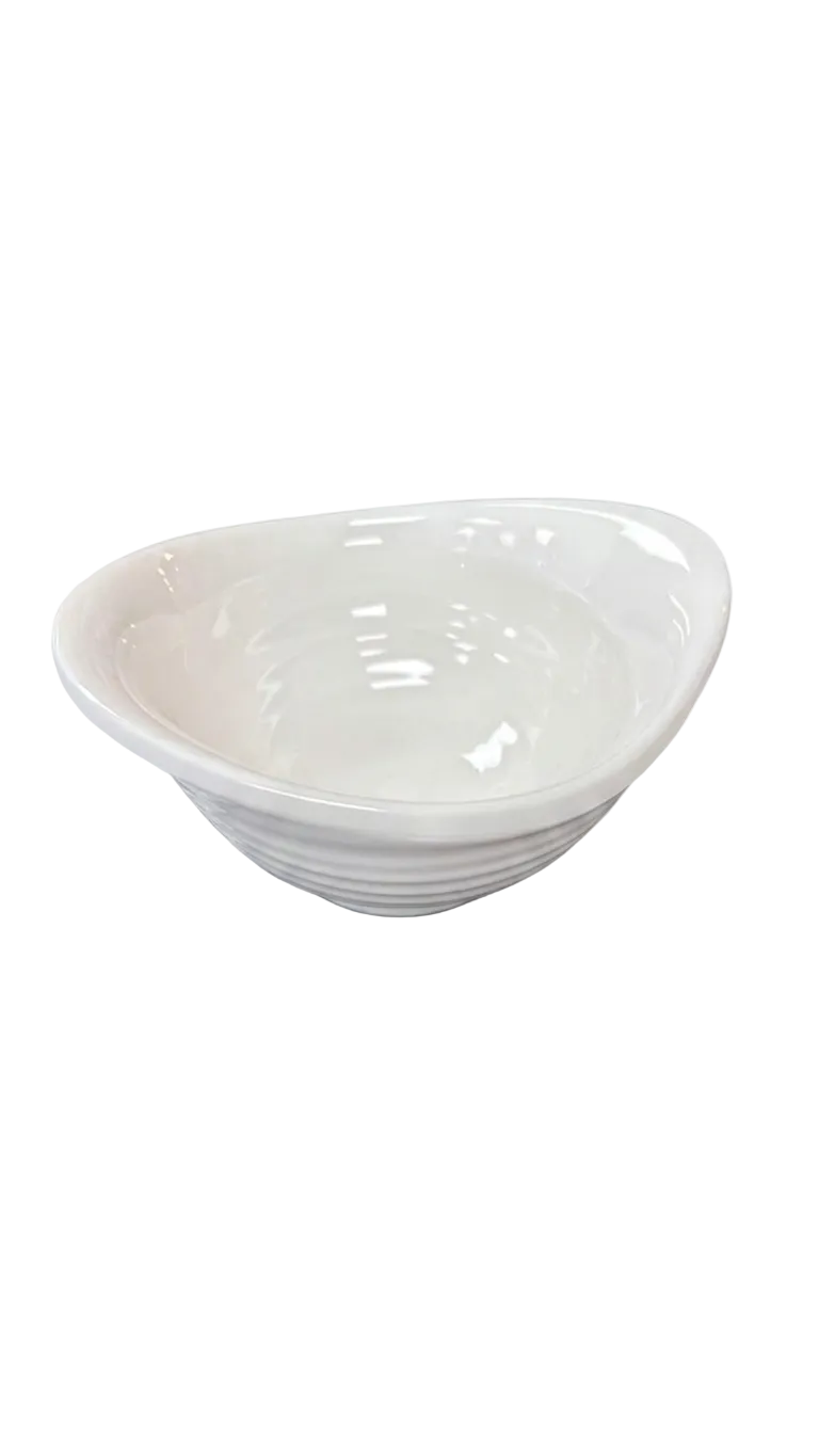 Melamine 4.5" White Bowl With Double Hook