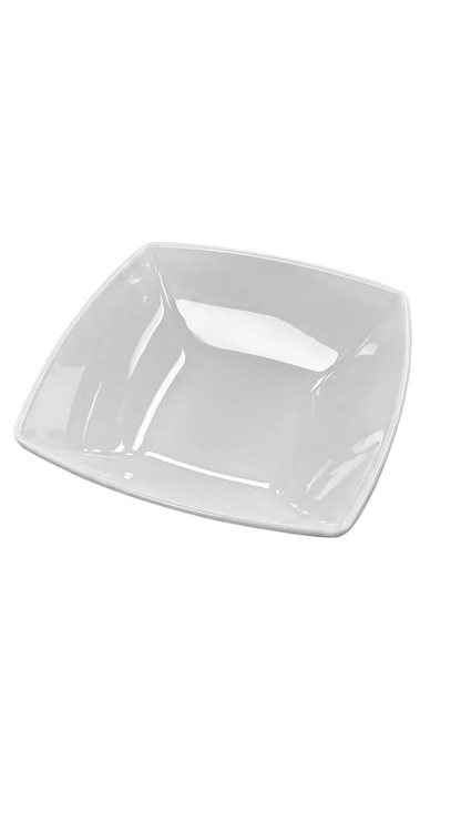 Bol carré en mélamine 21,6 cm / 19,1 cm blanc