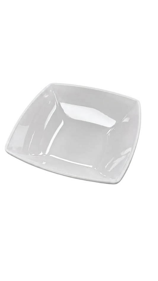 Bol carré en mélamine 21,6 cm / 19,1 cm blanc