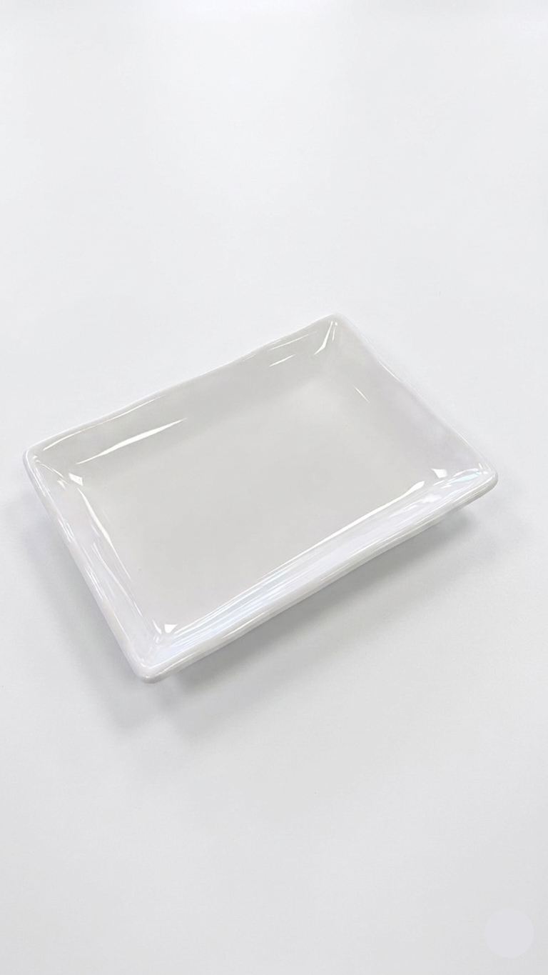 密胺白色长方形盘 (12", 14")