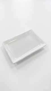 Melamine White Rectangular Plate ( 6.7", 8.25")
