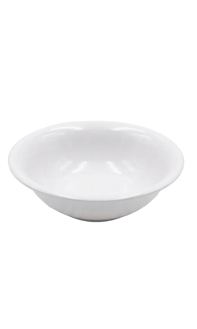 Melamine 4.5" White Shark Fin Bowl