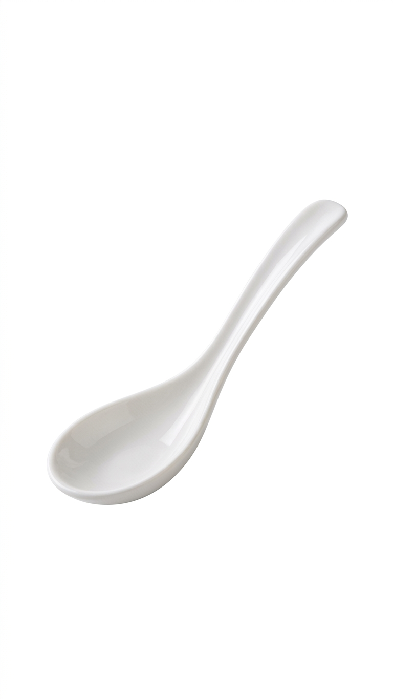White Melamine Spoon Series