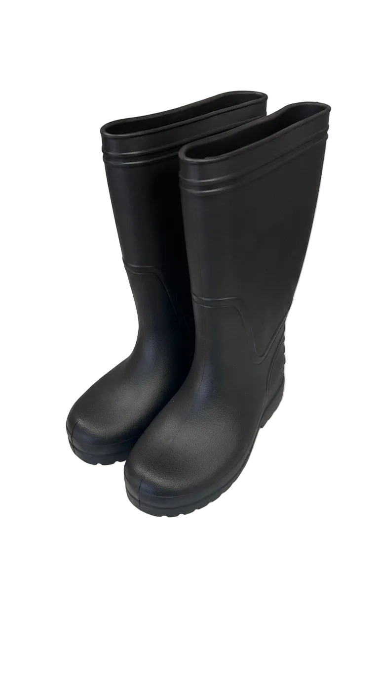Bottes de travail professionnelles robustes, noires et imperméables (pointures 36-45)