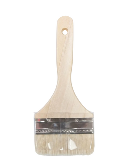 Wood & Wool Bristle 1" - 5" Flat Pastry Brush (WBRP Series)