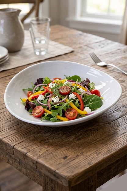 Melamine White Deep Plate (9"/10")