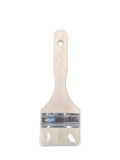 Wood & Wool Bristle 1" - 5" Flat Pastry Brush (WBRP Series)