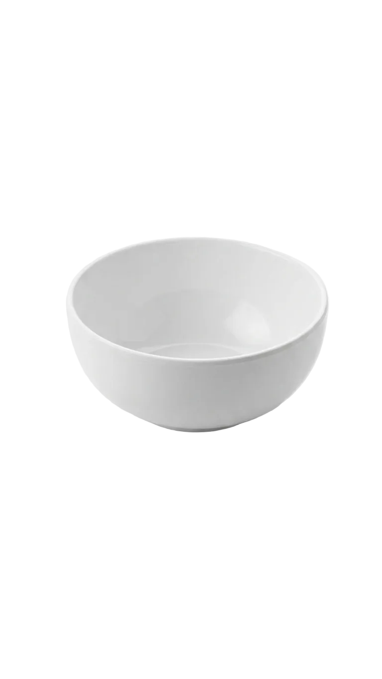Melamine 4.1" White Round Bowl