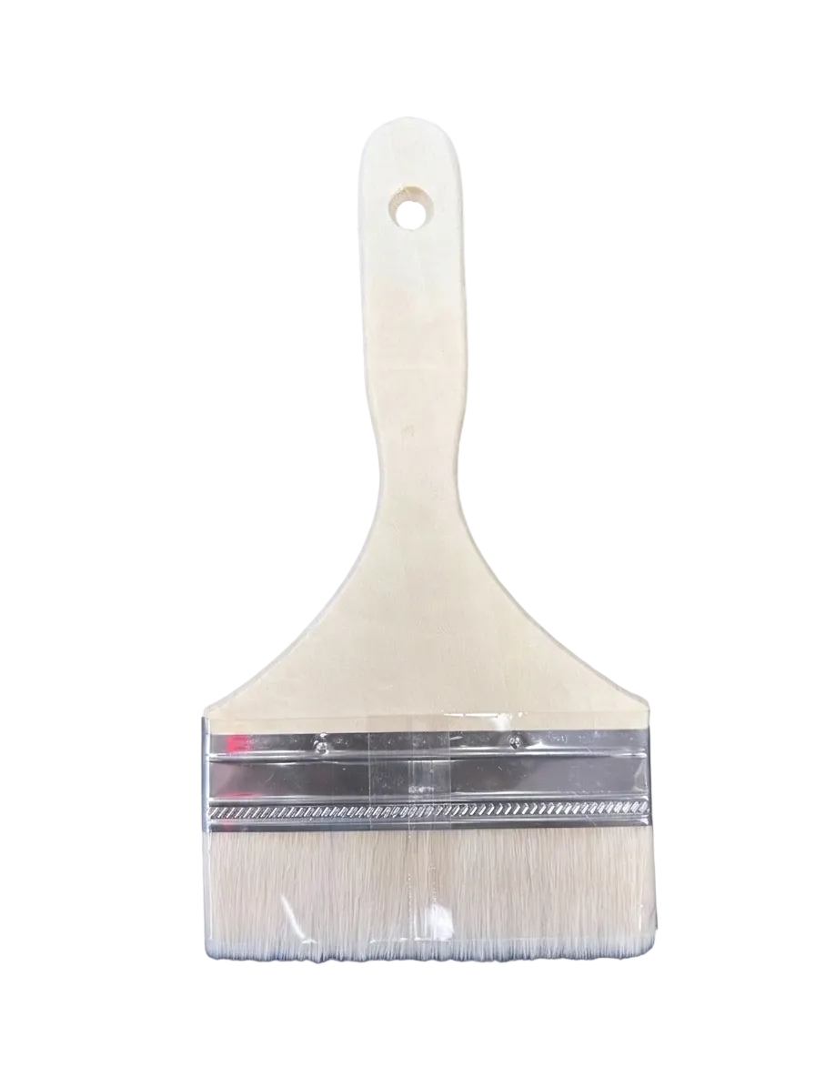 Wood & Wool Bristle 1" - 5" Flat Pastry Brush (WBRP Series)