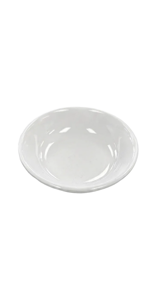 Plat à sauce petit blanc en mélamine de 7,1 cm