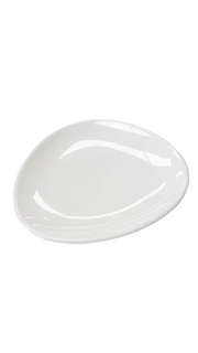 Melamine 7" White Triangular Plate