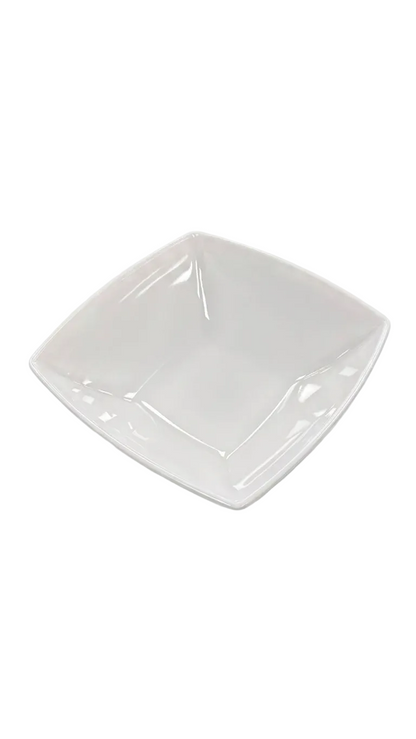 Bol carré en mélamine 21,6 cm / 19,1 cm blanc