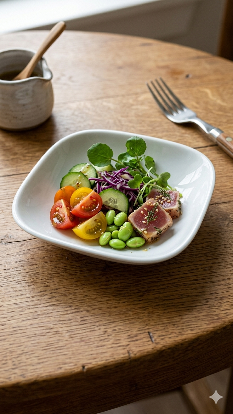 Melamine 8" Shiny White Round Salad Bowl