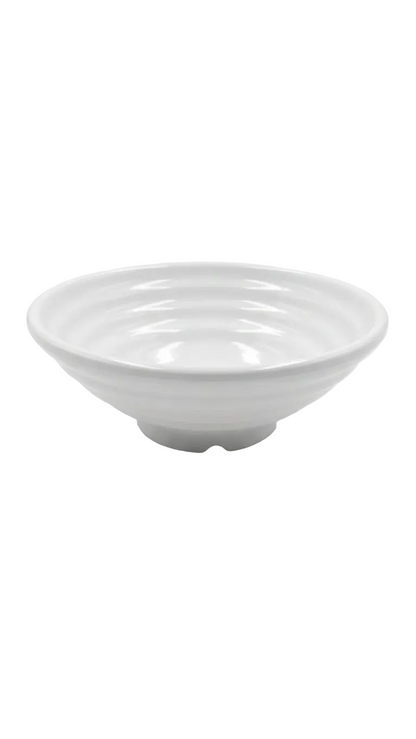 Bol rond blanc en mélamine de 15 cm avec motif en spirale