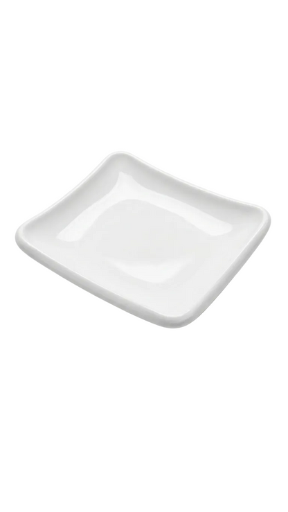 Melamine 4.6" X 4" Small Rectangular Tasting Plate