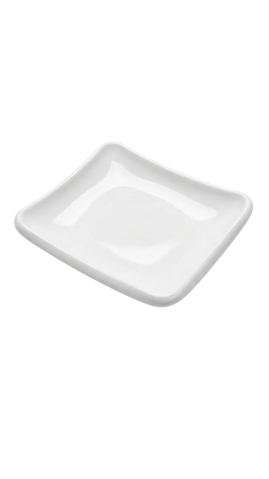 Melamine 4.6" X 4" Small Rectangular Tasting Plate