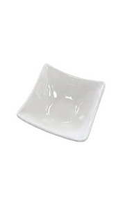 Melamine 3.3" White Square Sauce Dish