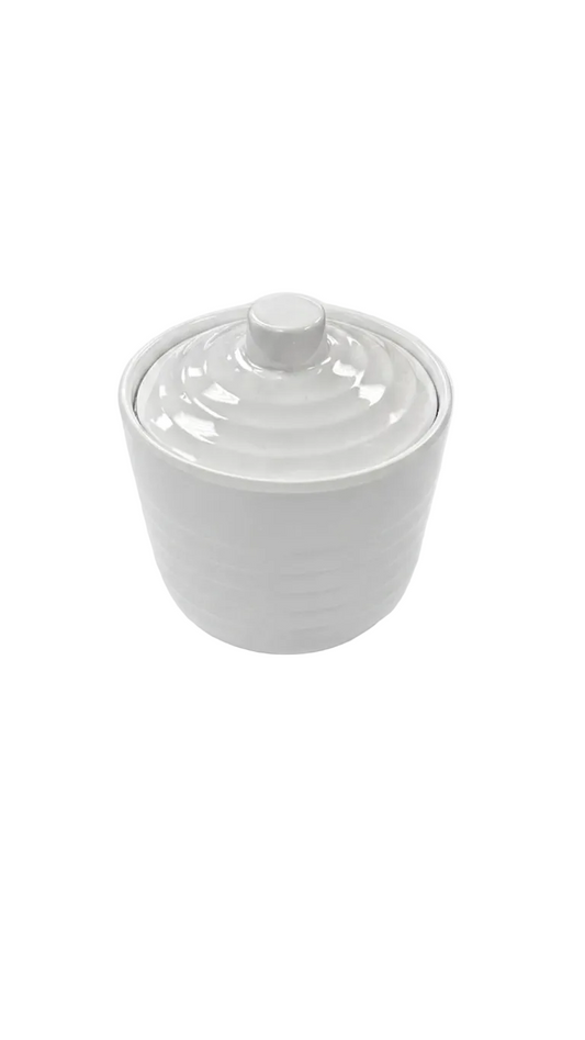 Soupière ronde blanche en mélamine de 28 cm
