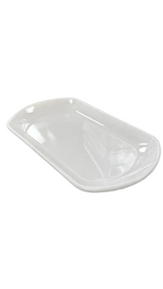 Melamine 10" White Rectangular Plate