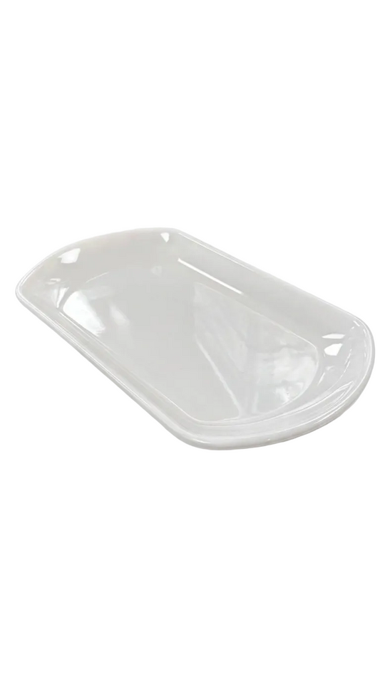 Melamine 10" White Rectangular Plate