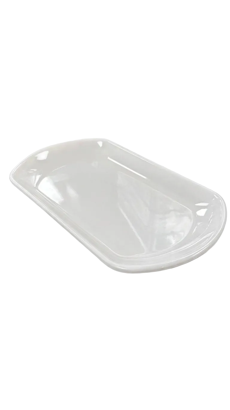 Melamine 10" White Rectangular Plate