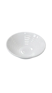 Melamine 9" / 7" White Threaded Round Bowl