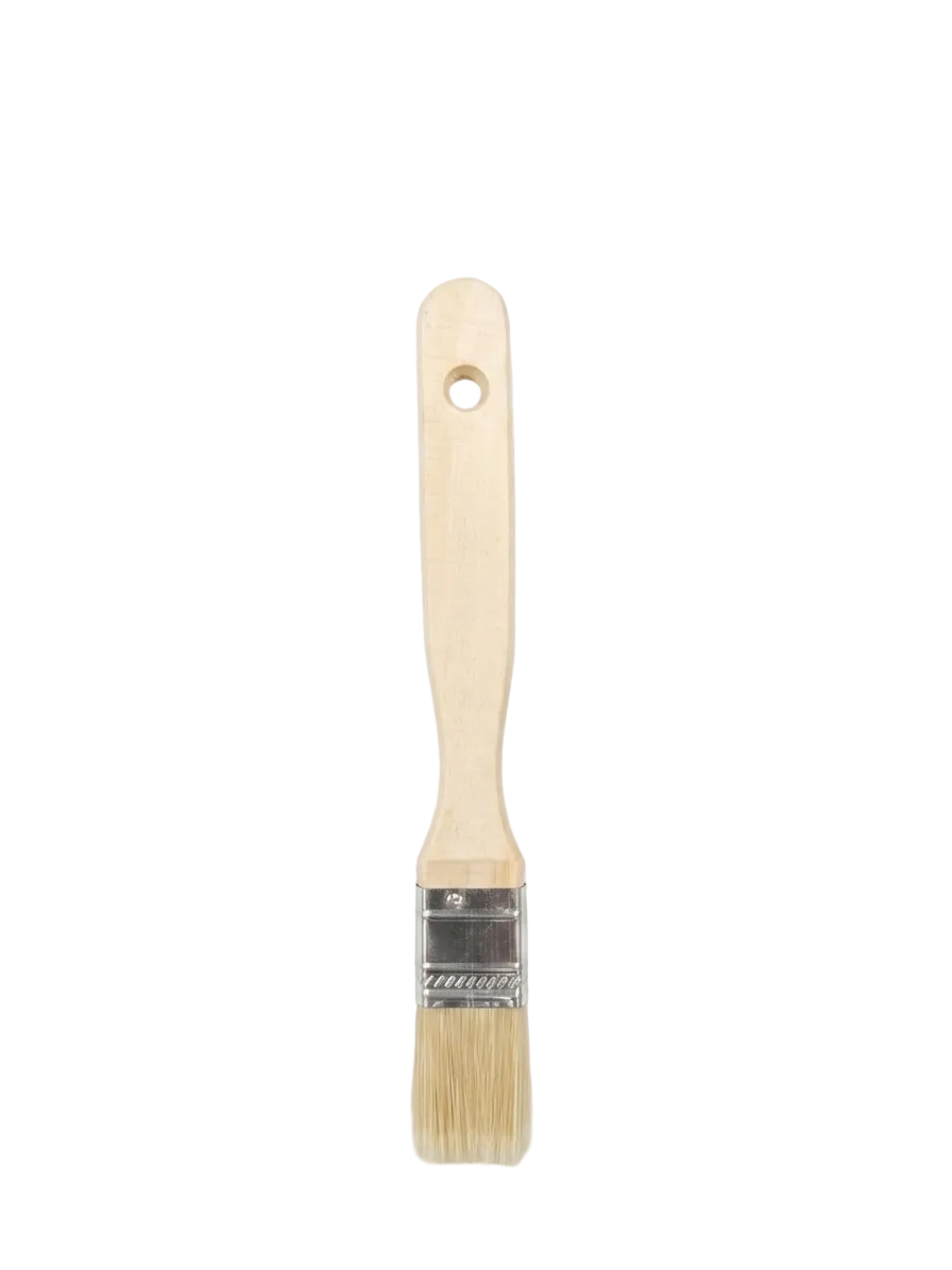 Wood & Wool Bristle 1" - 5" Flat Pastry Brush (WBRP Series)