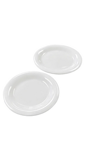 Melamine 11" White Round Plate ( 7.5"/8.5")